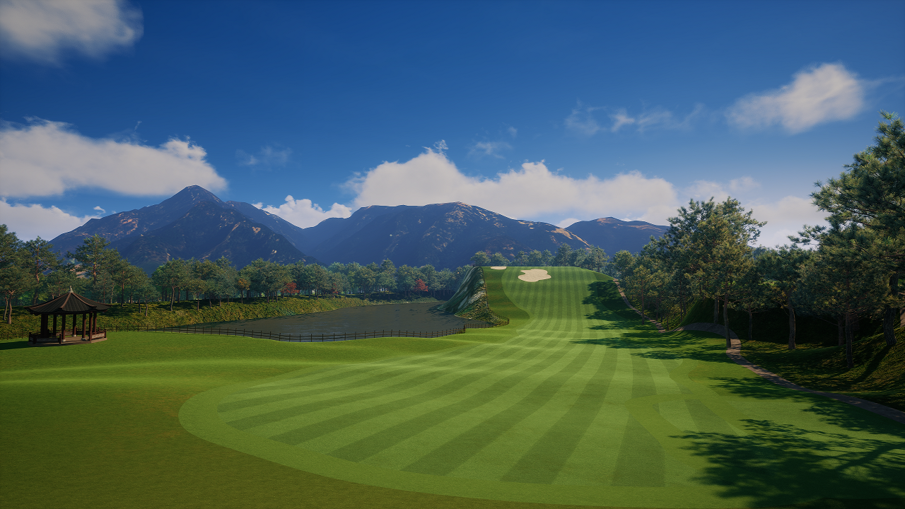 골프존이 한국 최초의 18홀 골프장인 ‘군자리CC’를
스크린골프 코스로 복원해 선보인다고 밝혔다 (군자리CC 6번홀)